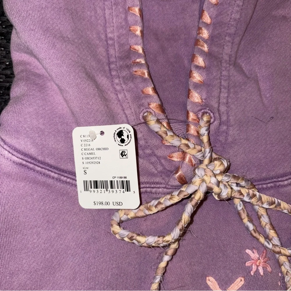 NWT Free People x We The Free Love Letters Hoodie 💜 Lavender - Picture 12 of 16